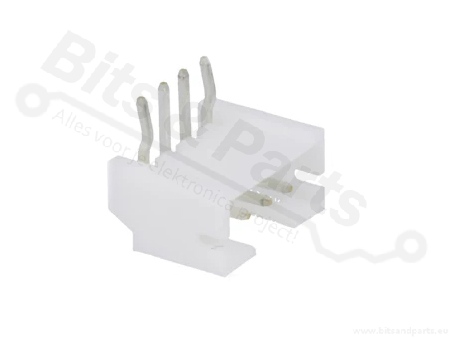 Box header JST PH 4-pin male connector 2mm haaks